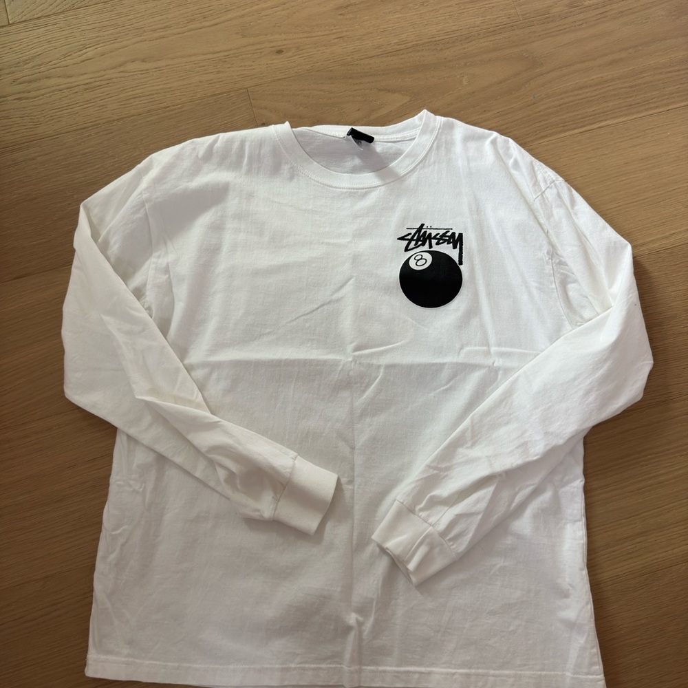Stussy White Long Sleeve Tee